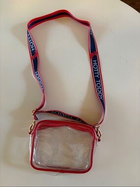Ole Miss Rebels Women's Hailey Clear Purse with Logo Strap